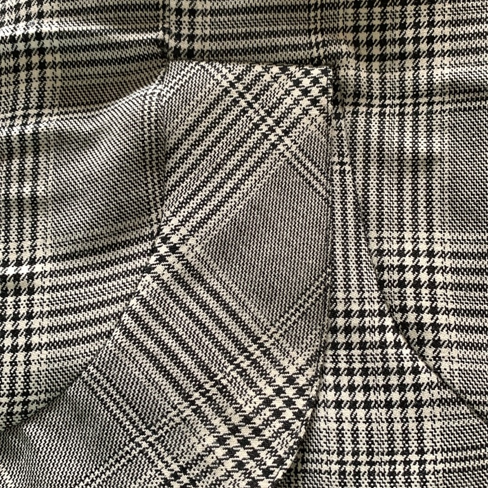 Zara S ruffled skirt side zip black white grey - Picture 3 of 6